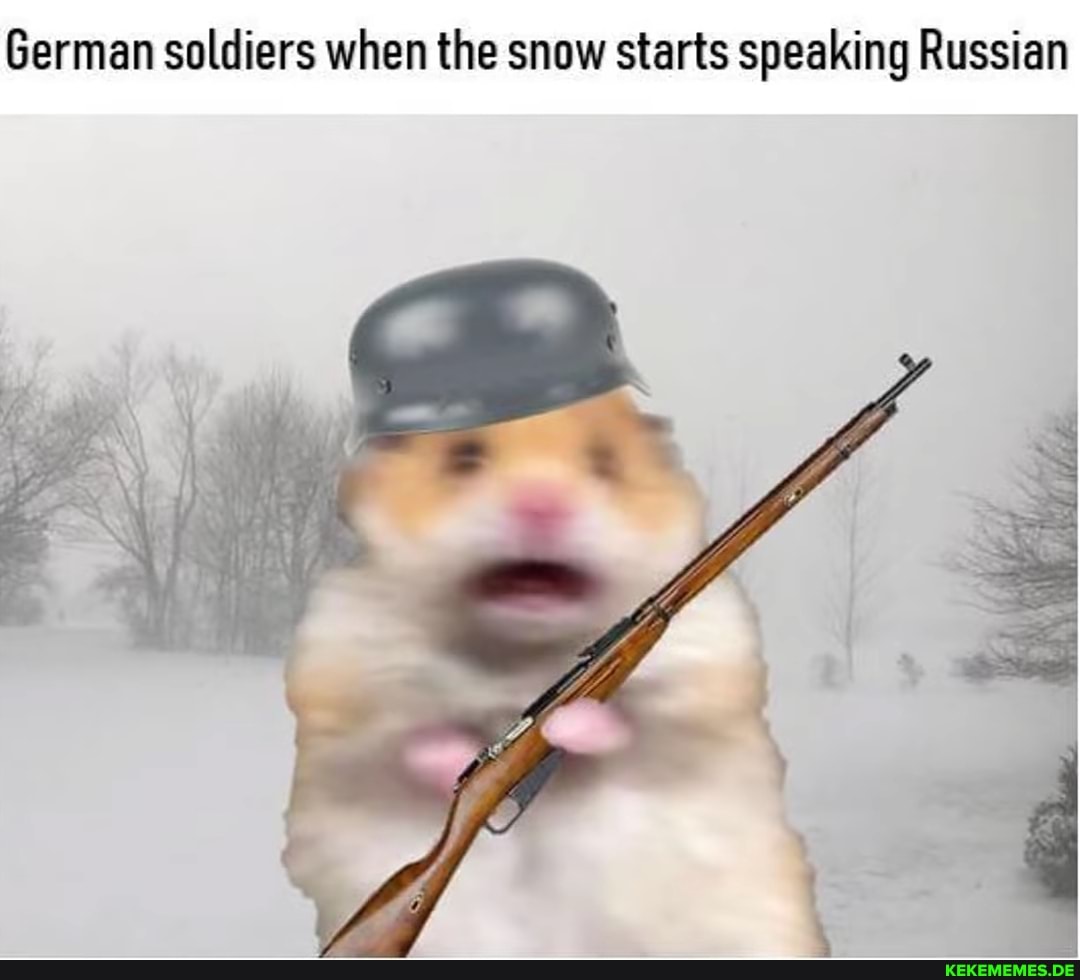 German soldiers when the snow starts speaking Russian