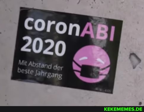 2020
Mit Abstand der
Deste Jahrgang