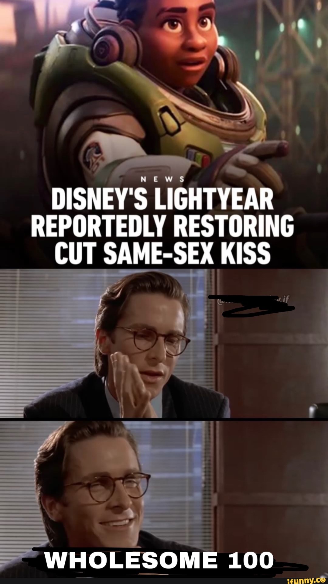 Disneys Lightyear Reportedly Restoring Cut Same Sex Kiss Wholesome 100 