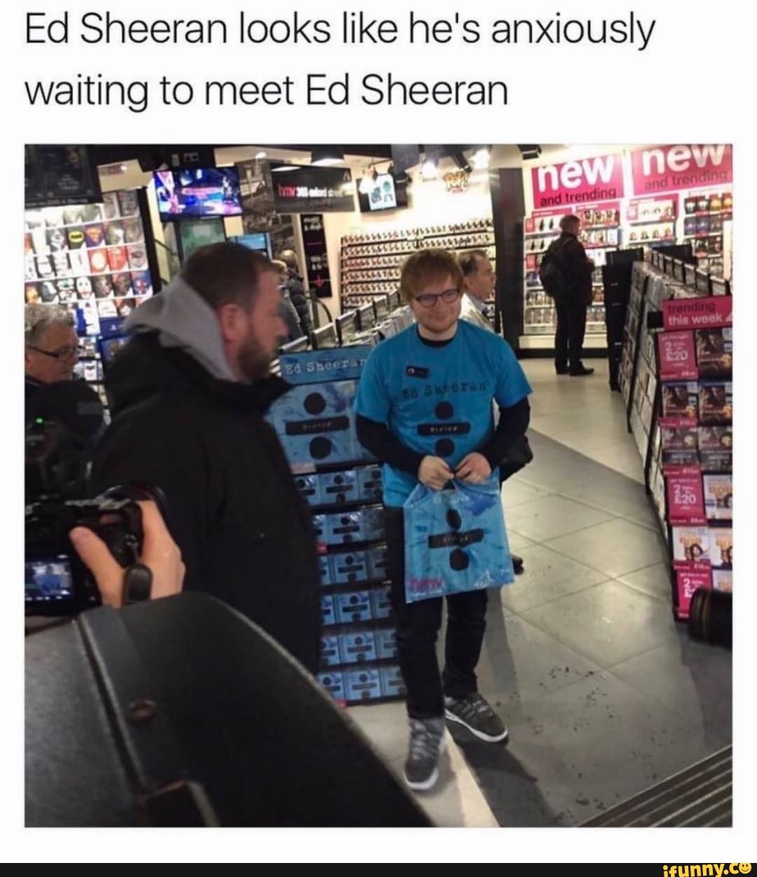 Ed Sheeran Looks Like He S Anxiously Waiting To Meet Ed Sheeran Ifunny