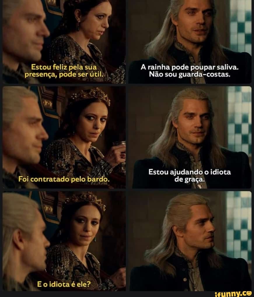 Estou feliz pela sua presença, pode ser útil.
rainha pode poupar saliva.
Não sou guarda-costas.
Estou ajudando o Idiota de graça
Eo idiota é ele?