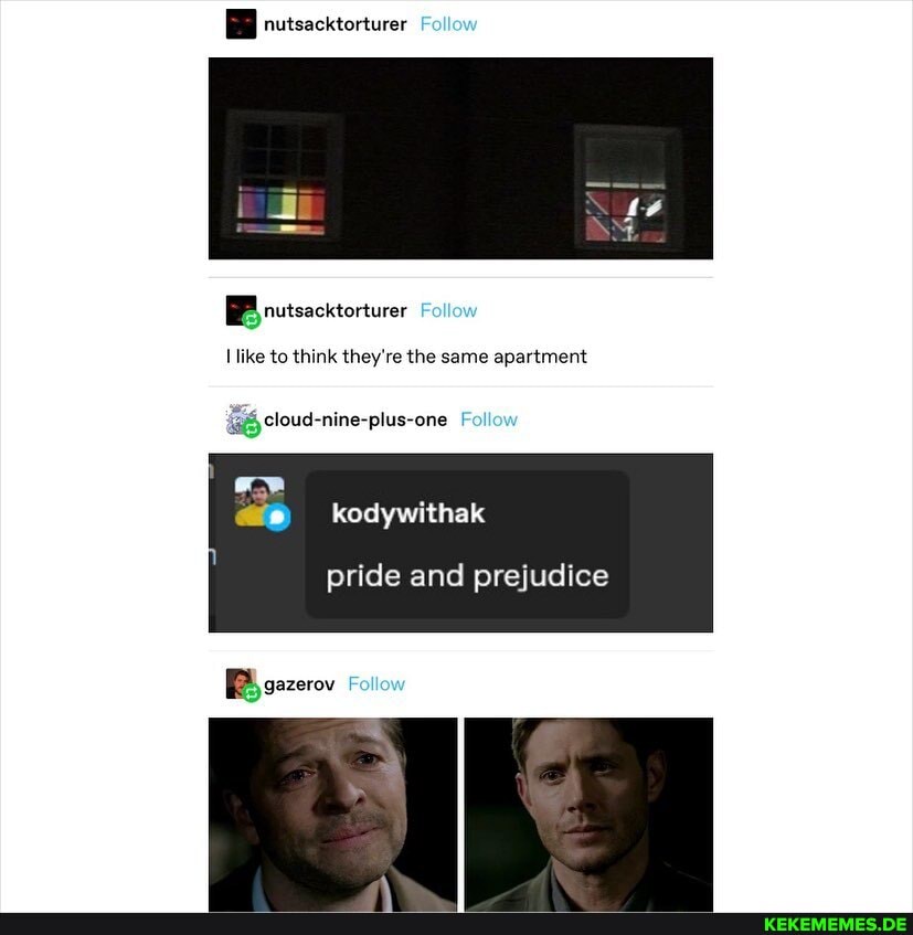 Ea
nutsacktorturer
BB nutsacktorturer like to think they re the same apartment
@Gcloud-nine-plus-one
kodywithak
pride and prejudice
gazerov