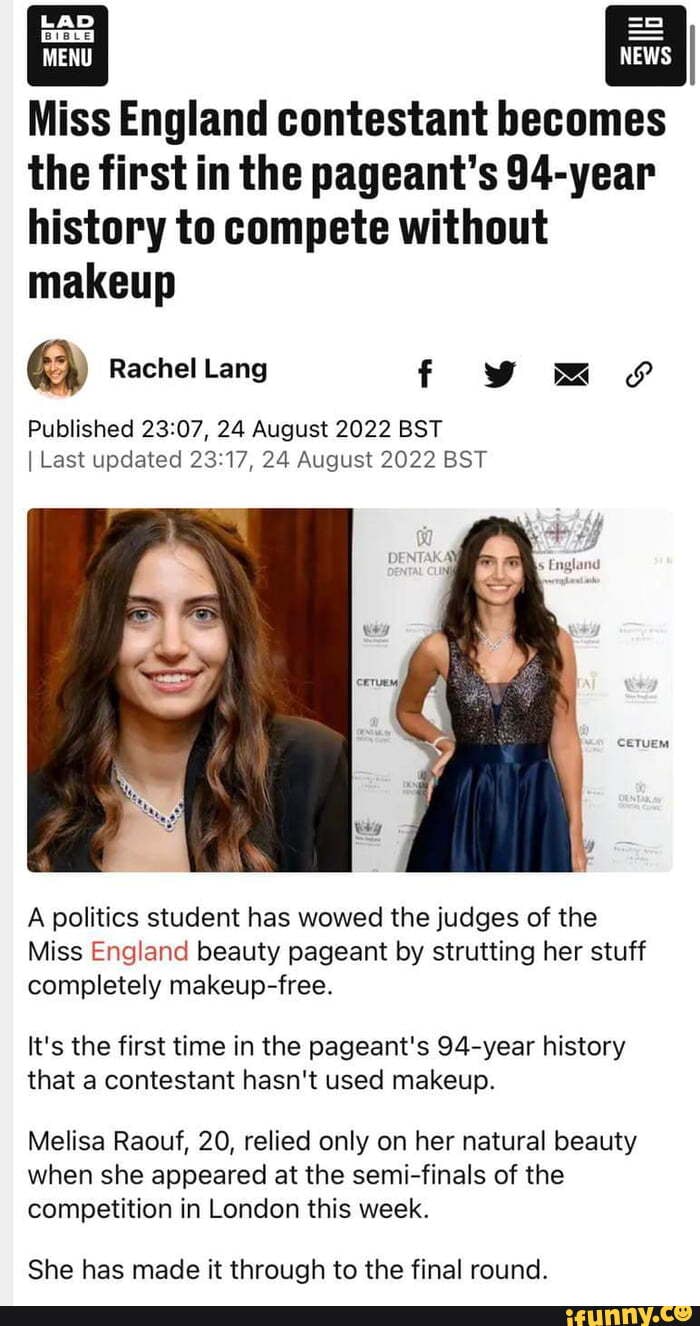 A No-Makeup Model Just Became A Miss England Pageant Finalist