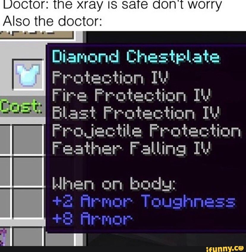 Diamond Chestplate Protection Fire Protection Elast Frotection
