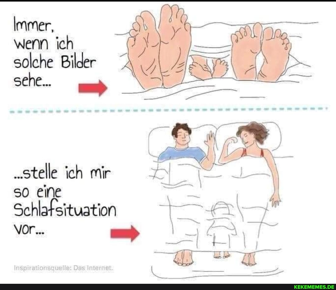 Immer, wenn ich solche Bilder
sehe...
"stelle ich mir so ei
Schlatsituation
Vor...
