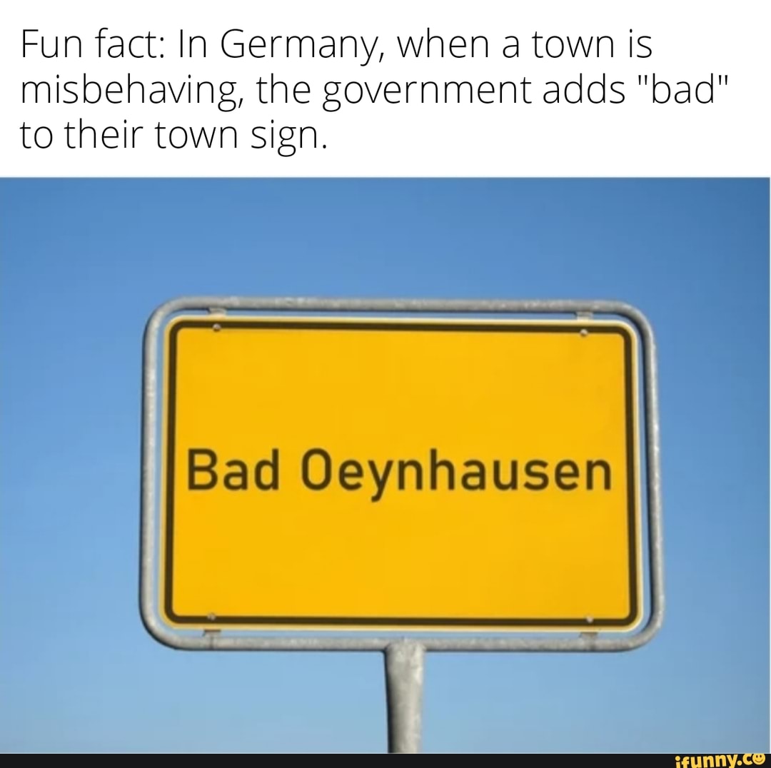 Fun Fact In Germany