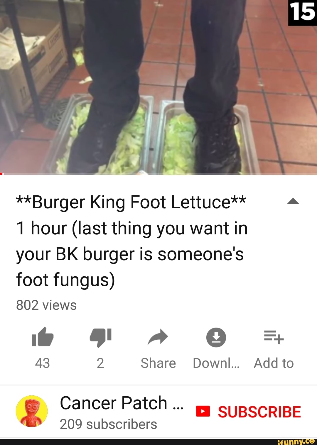 Burger King Foot Lettuce A 1 Hour Last Thing You Want In Your