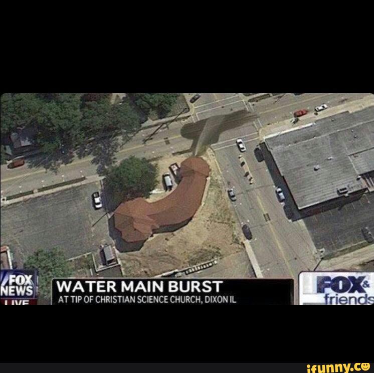 water main burst near me