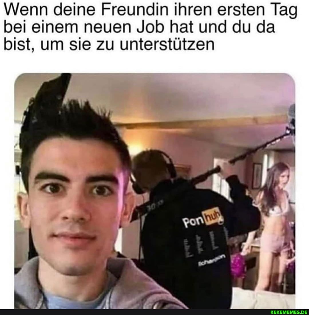 Wenn deine Freundin ihren ersten Tag bei einem neuen Job hat und du da bist, um sie zu unterstützen