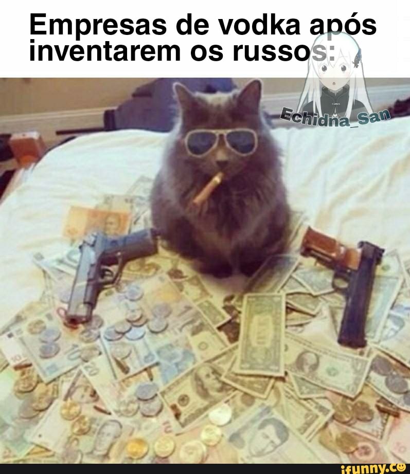 Empresas de vodka após inventarem os russos: