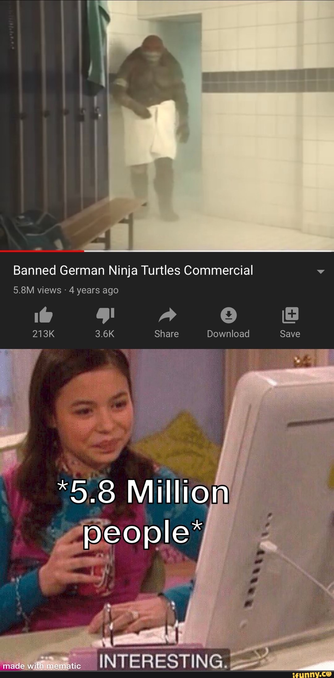 Banned German Ninja Turtles Commercial
4 years ago
213K 3.6K Share Download Save