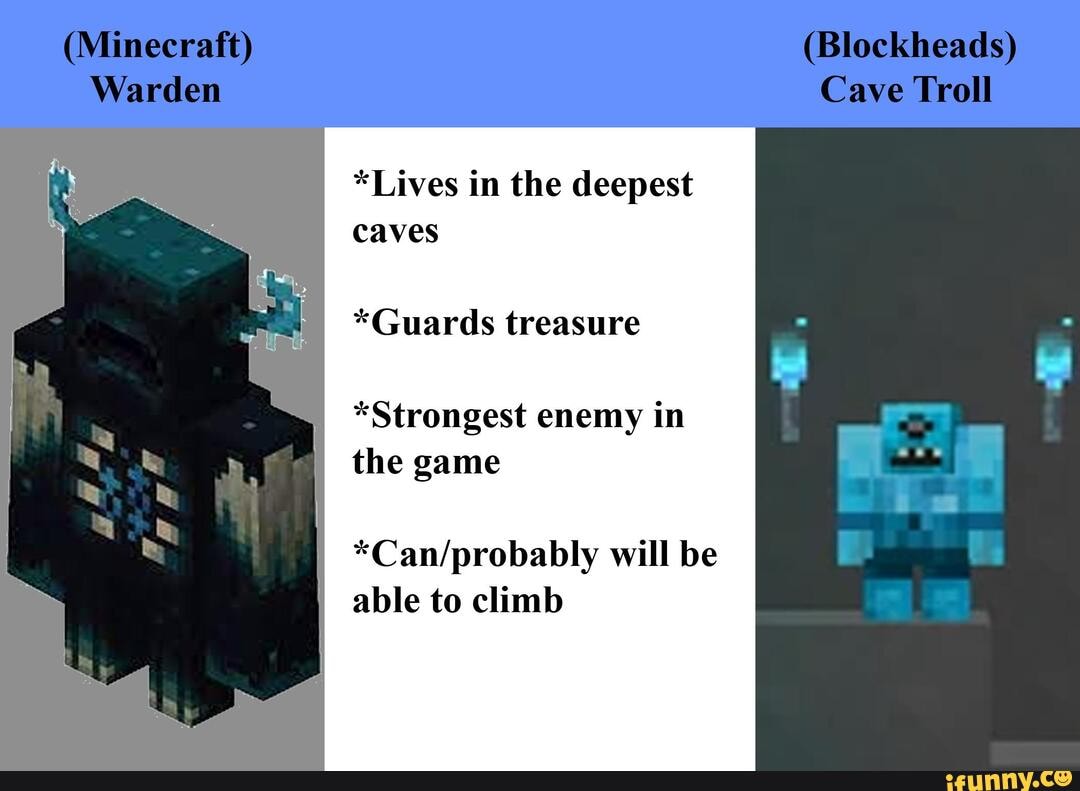 (Blockheads) Wardem Cave Troll *Lives in the deepest caves *Guards