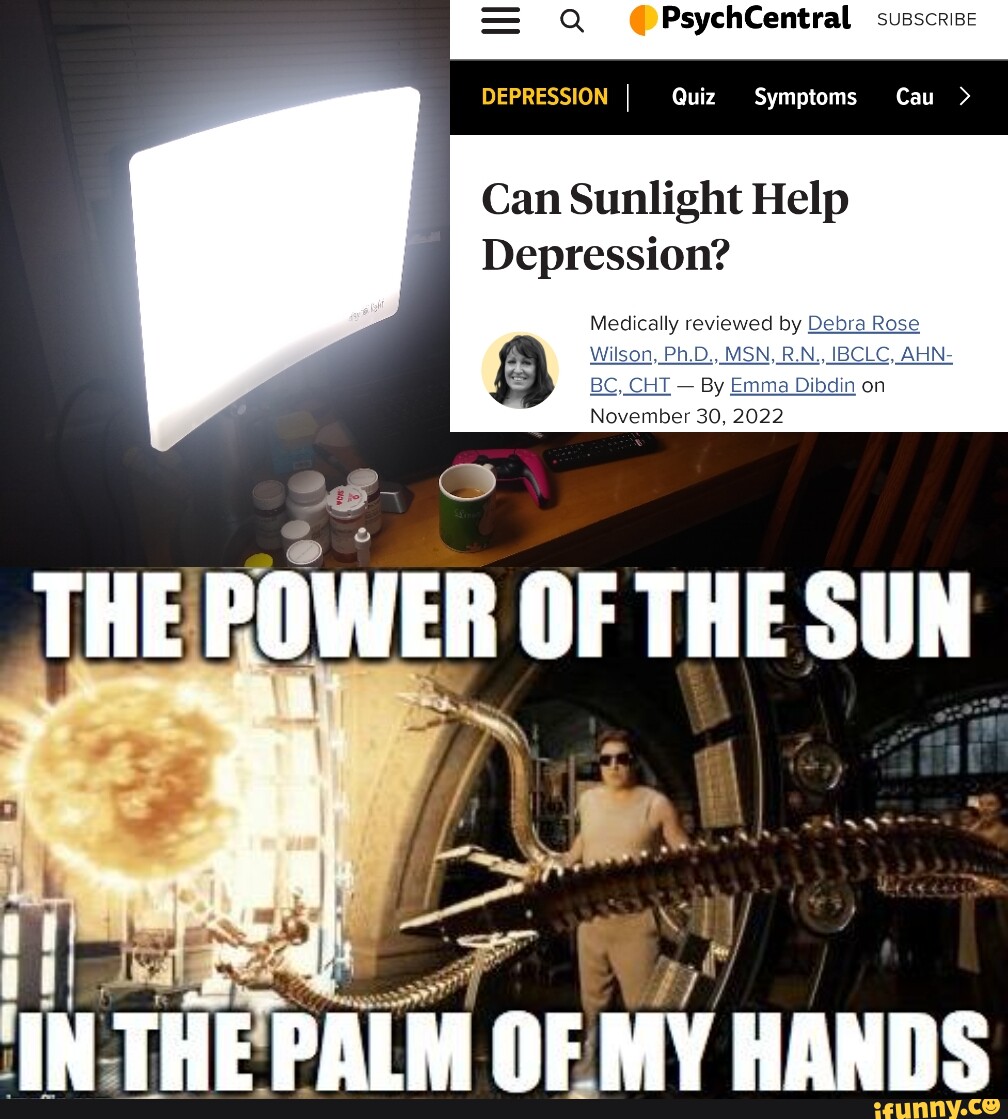 Q PsychCentral SUBSCRIBE DEPRESSION I Quiz Symptoms Cau Can Sunlight Help Depression? Medically