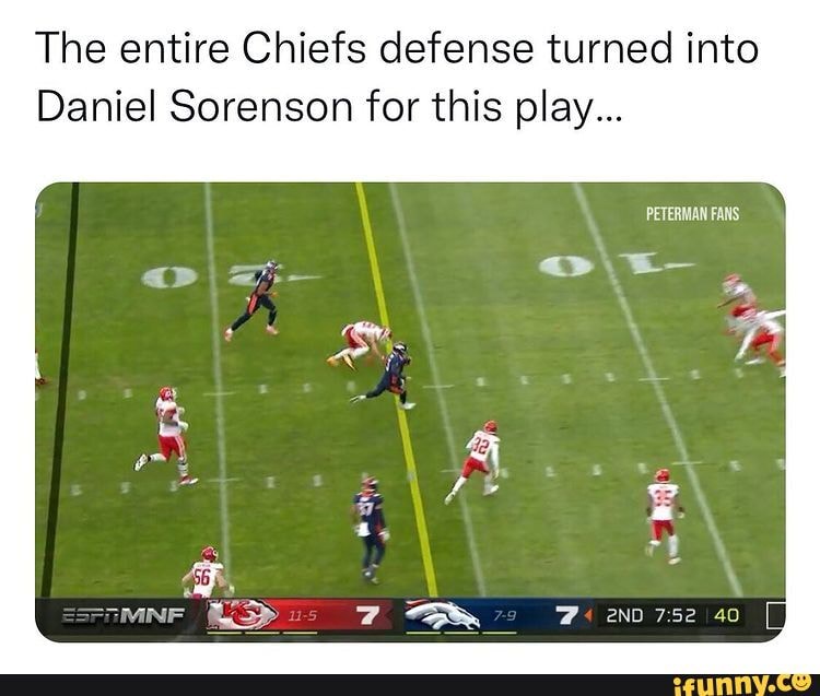 The Entire Chiefs Defense Turned Into Daniel Sorenson For This Play ...