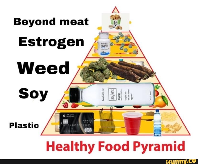 Beyond meat Estrogen Plastic Healthy Food Pyramid iFunny
