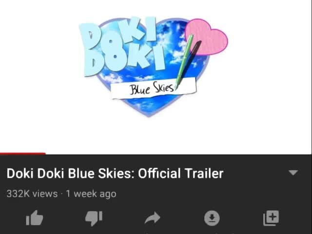 Doki Doki Blue Skies: Official Trailer - iFunny