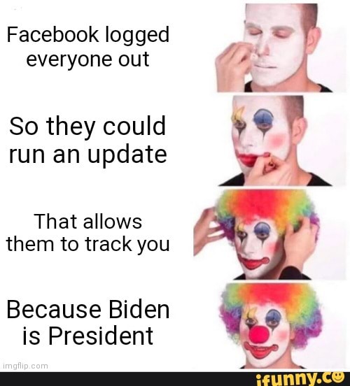 Facebook logged everyone out So they could run an update That allows