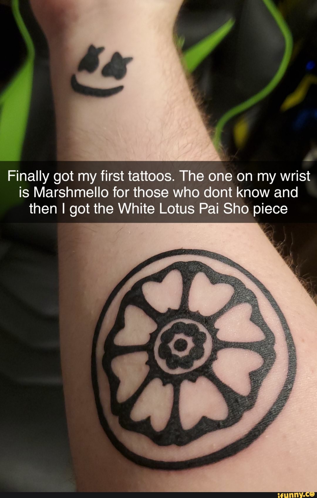 Just got my first tattoo and it was the white lotus flower   rTheLastAirbender