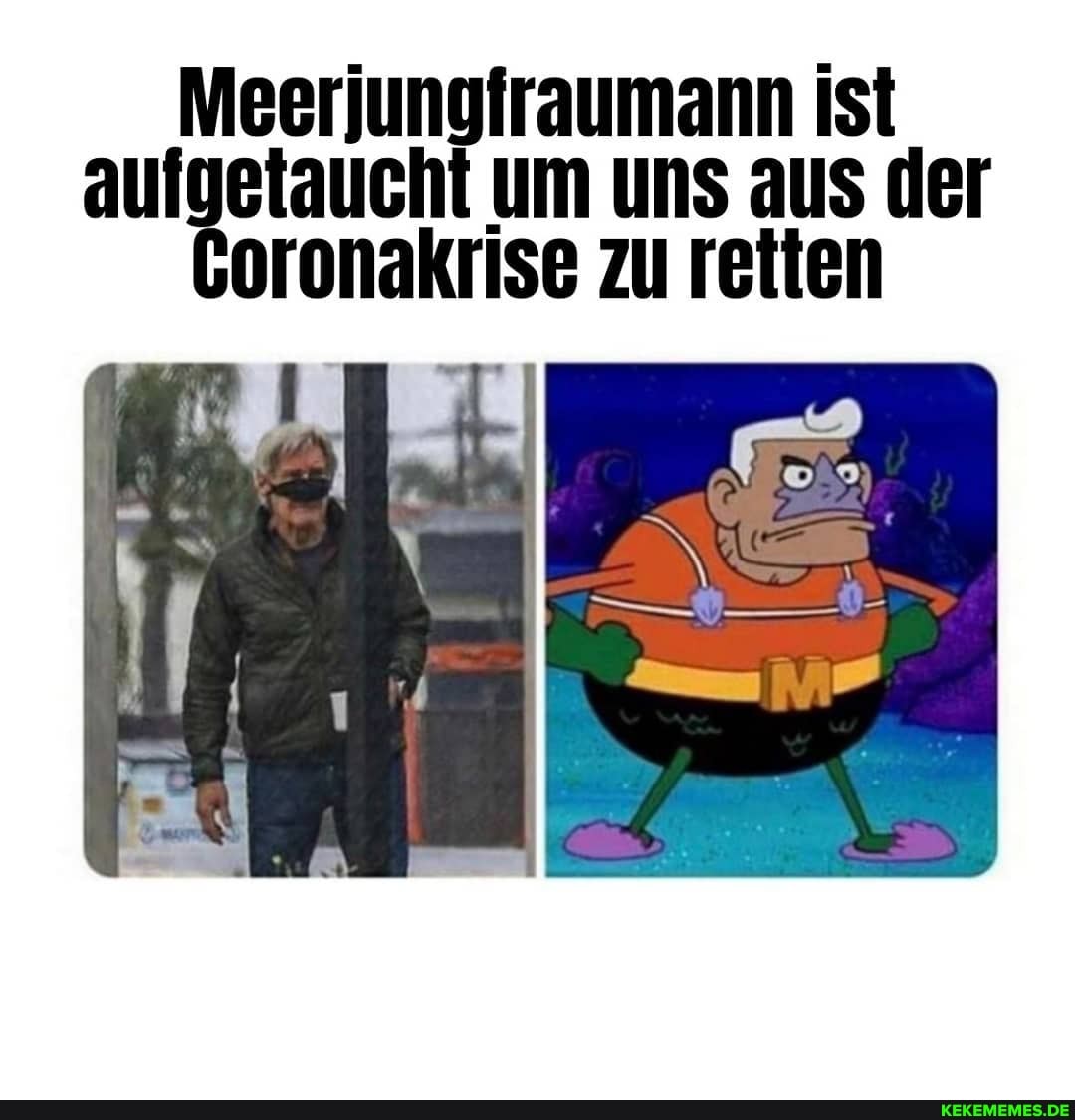 Meerjungiraumann ist aufgetaucht um uns aus der zu retten