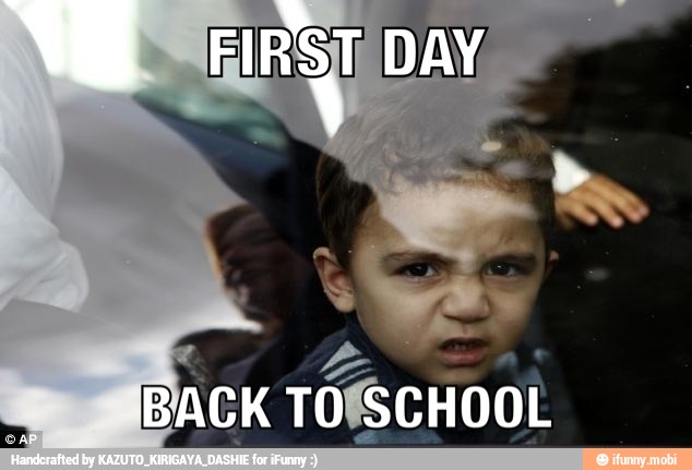 FIRSI
DAY.
BACK TO
ST