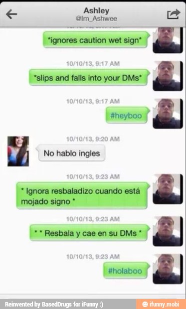 No Hablo Ingles Ignora Resbaladizo Cuando Esta Mojado Signo Resbala Y Cae En Su Dms Ifunny