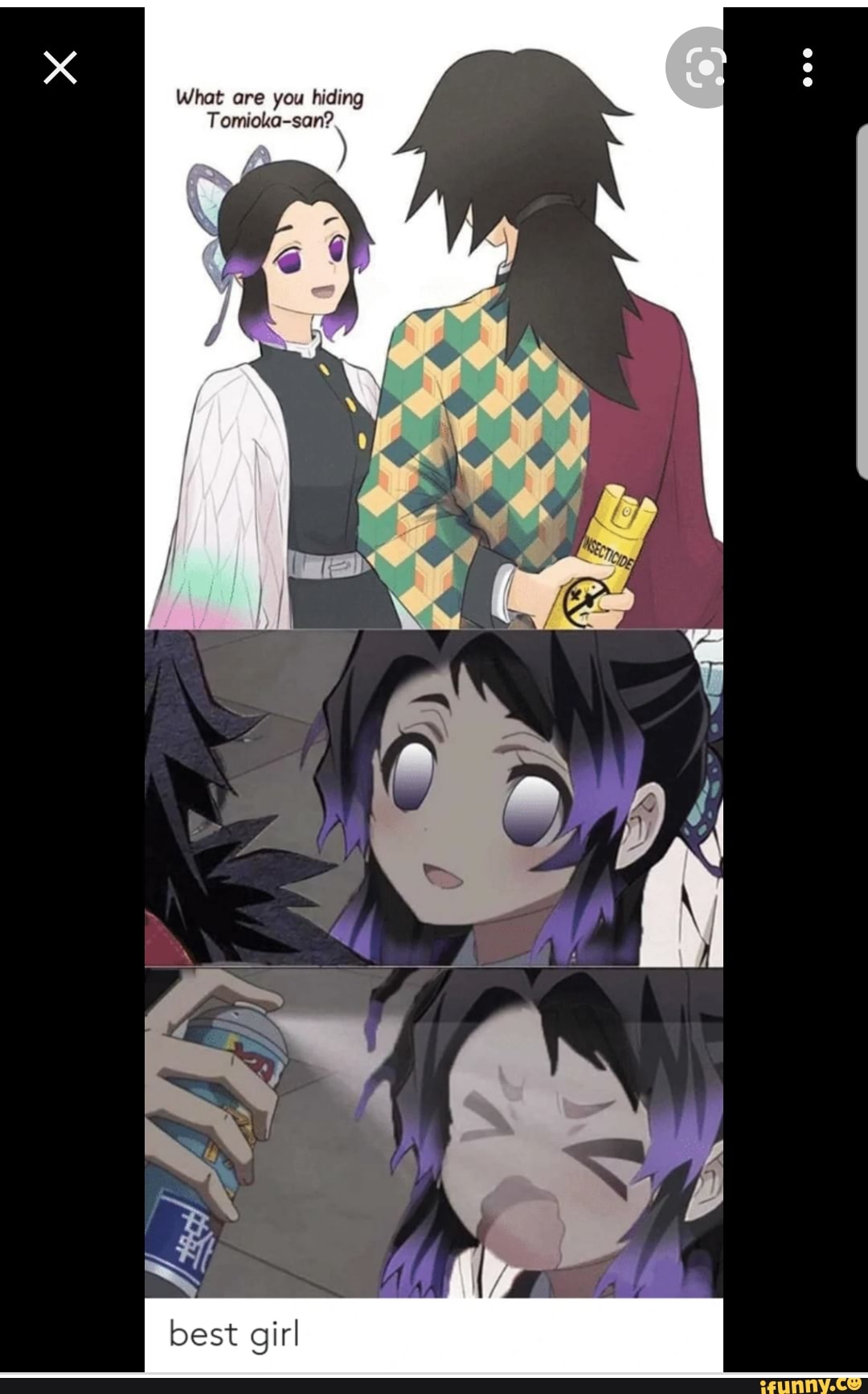 What are you hiding Tomioka-san? best girl - iFunny