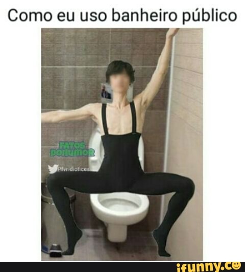 Como eu uso banheiro público