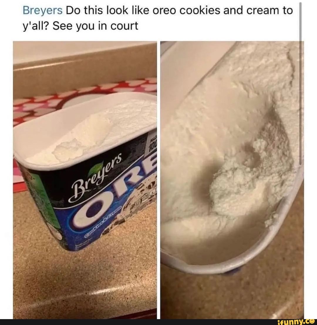 Breyers Do this look like oreo cookies and cream to y'all? See you in ...