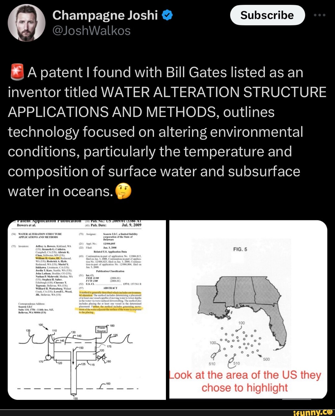 Champagne Joshi JoshWalkos patent I found with Bill Gates listed as