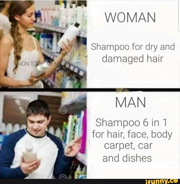 WOMAN
Y
79 Shampoo for dry and
damaged hair
MAN
Shampoo 6 in 1
for hair, face, body
carpet, car
and dishes