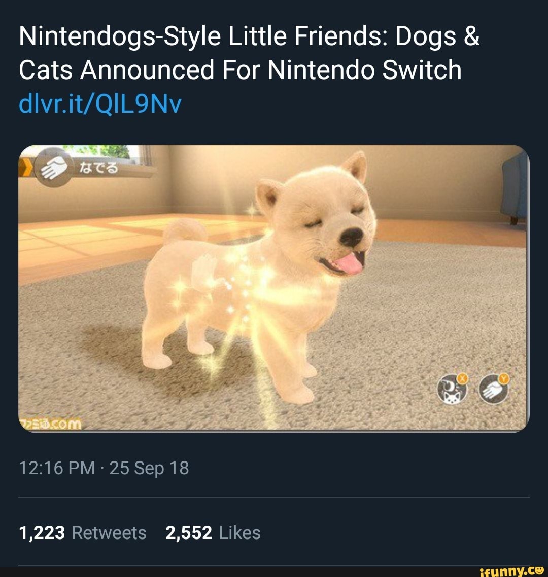 can you get nintendogs on switch