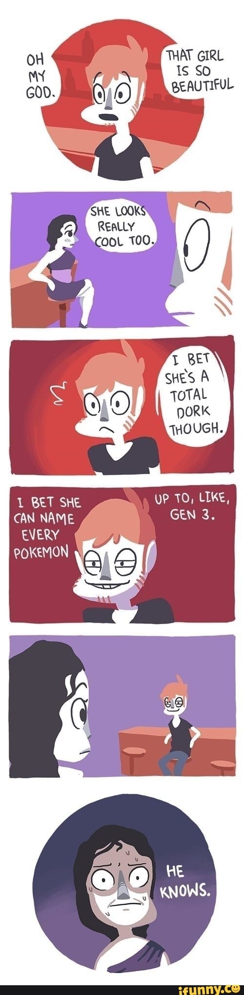 SHE LOOK
REALLY
1 BET SHE UP TO, LIKE,
CAN NAME GEN 3.
EVERY
POKEMON