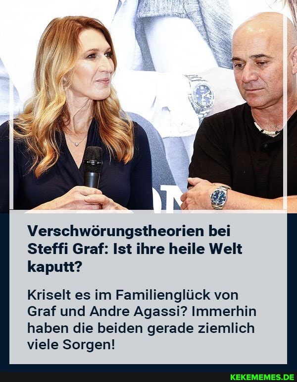 Verschwörungstheorien bei
Steffi Graf: Ist ihre heile Welt kaputt?
Kriselt es im Familienglück von
Graf und Andre Agassi? Immerhin haben die beiden gerade ziemlich viele Sorgen!