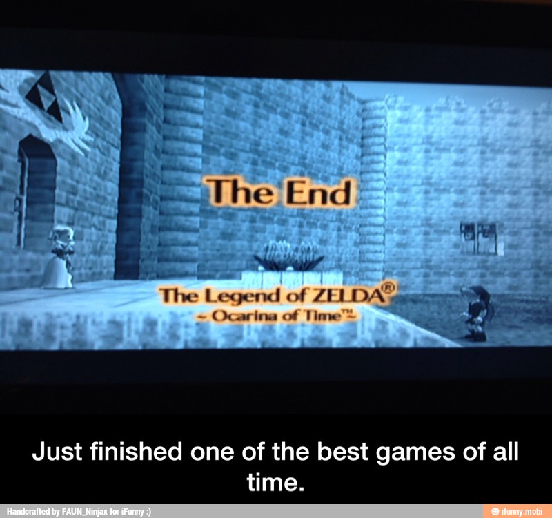 Just finished one of the best games of all time.