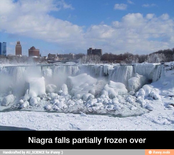Niagra falls partially frozen over - Niagra falls partially frozen over