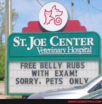 CENTER
RI RUE
WITH EXAM!
SORRY. PETS ONLY