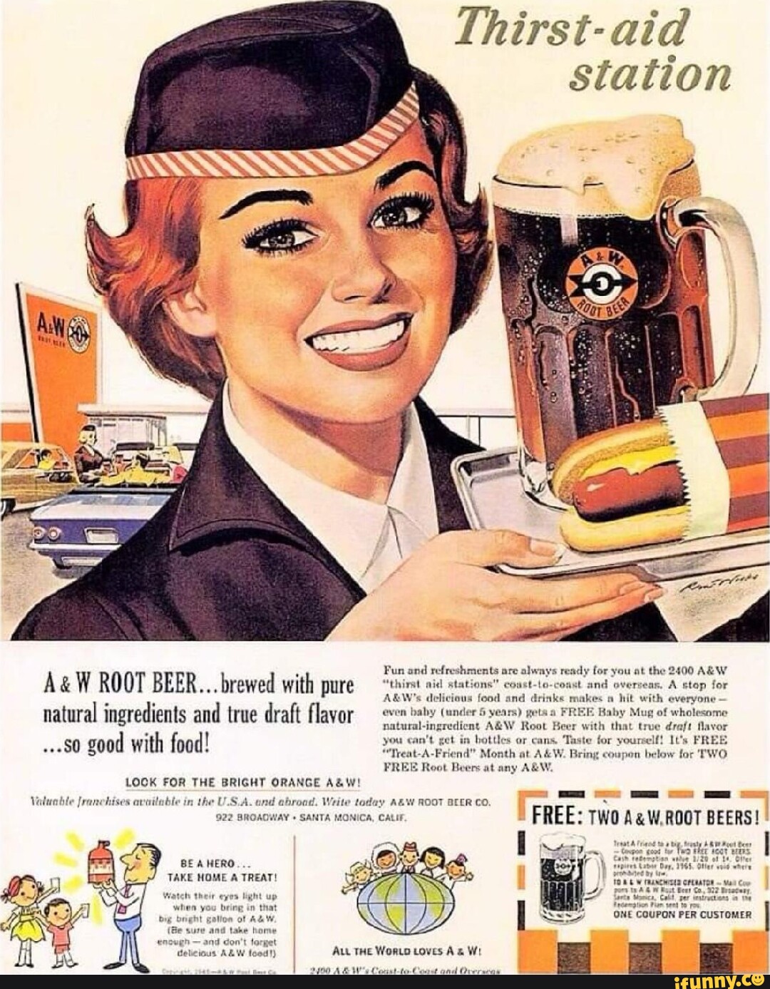 Aid station ROOT BEER... brewed with pure natural ingredients and true