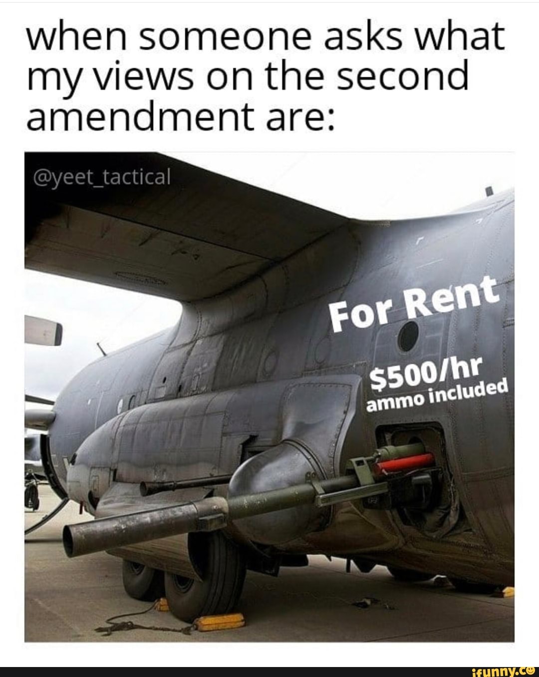 when someone asks what
my views on the second
amendment are: