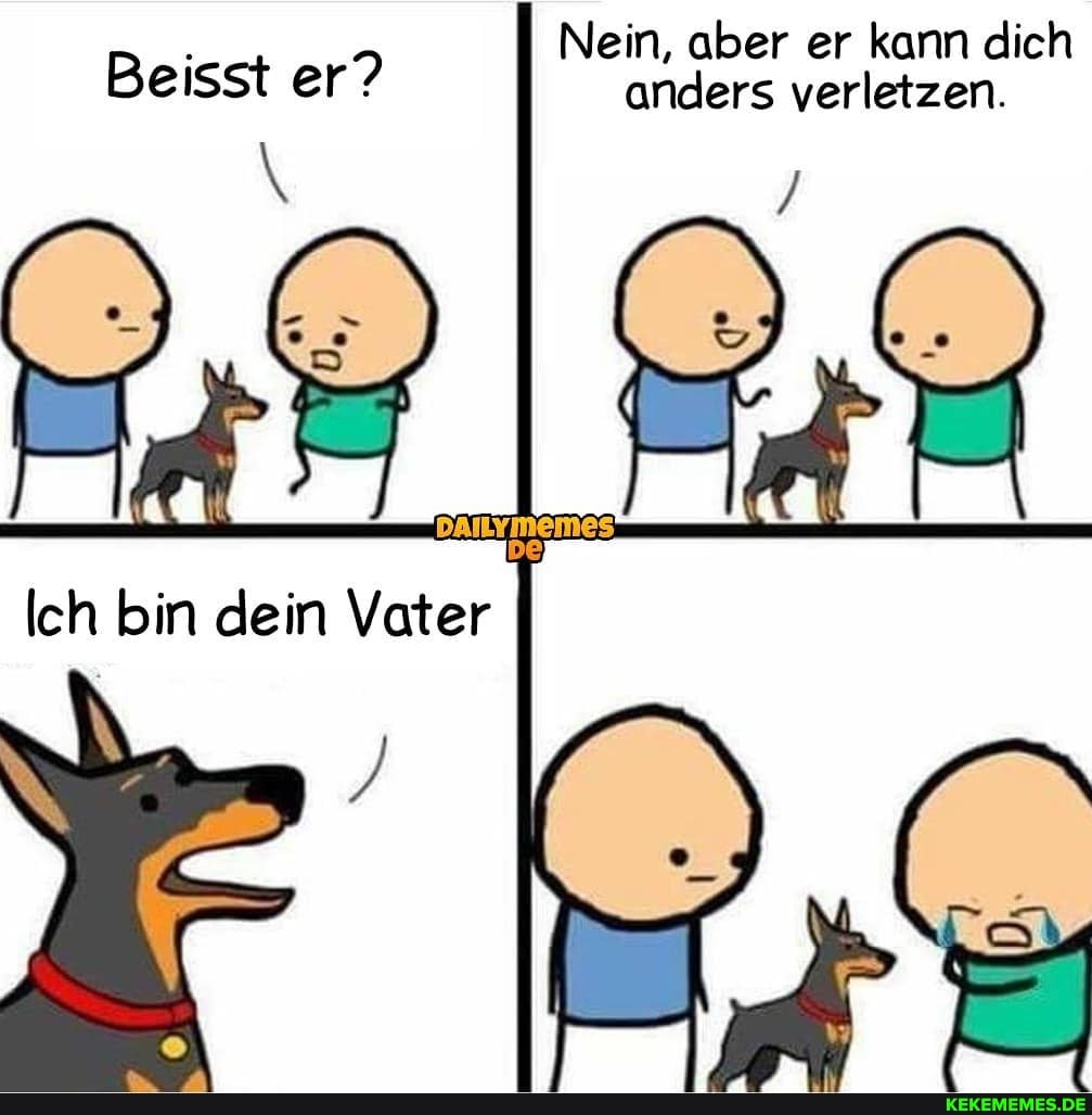 Nein, aber er kann dich
Beisst er? anders verletzen.
I Ich bin