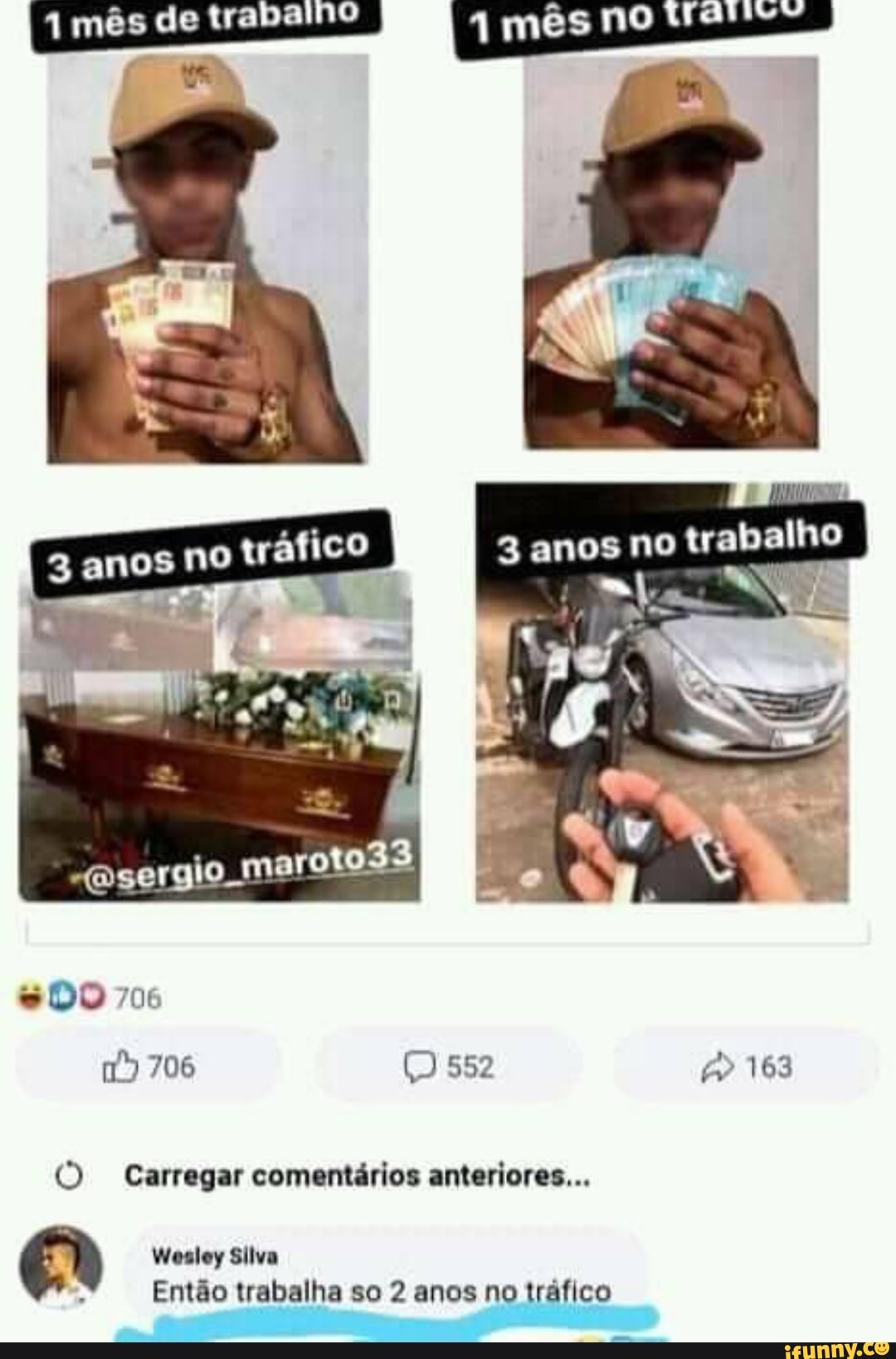 mês de trabalho
enos no rá enos no
"asergio maroto33
DO 706
706 552 163
Carregar comentários anteriores...
Wosloy Silva
Então trabalha so 2 anos no tráfico