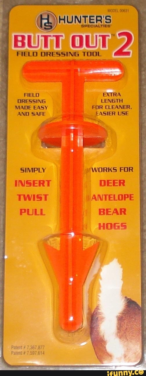 HUNTER FIELD DRESSING TOOL EXTRA LENGTH FOR CLEANER, EASIER USE AND