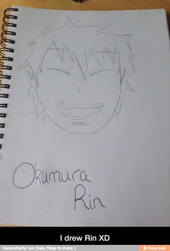 I drew Rin XD - I drew Rin XD