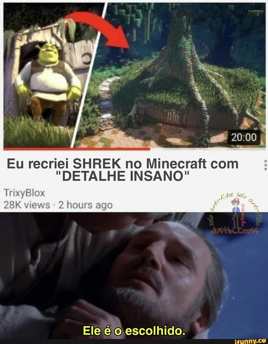 Eu recriei SHREK no Minecraft com
"DETALHE INSANO"
TrixyBlox views 2 hours ago
Ele'eloescolhido.