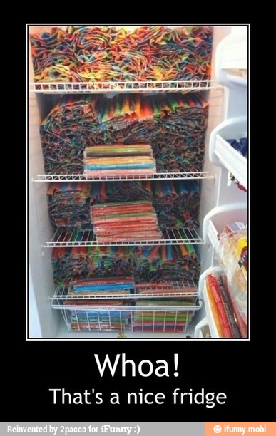 Whoa!
That's a nice fridge