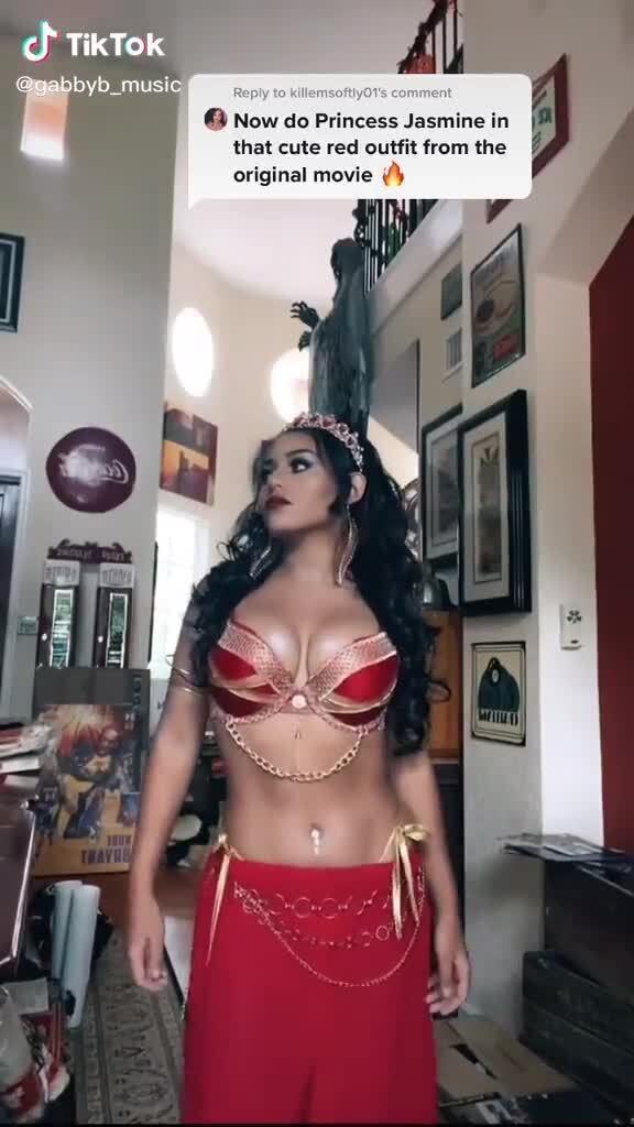 Al of TikTok _music @ Now do Princess Jasmine in that cute red outfit  fromthe original movie - iFunny