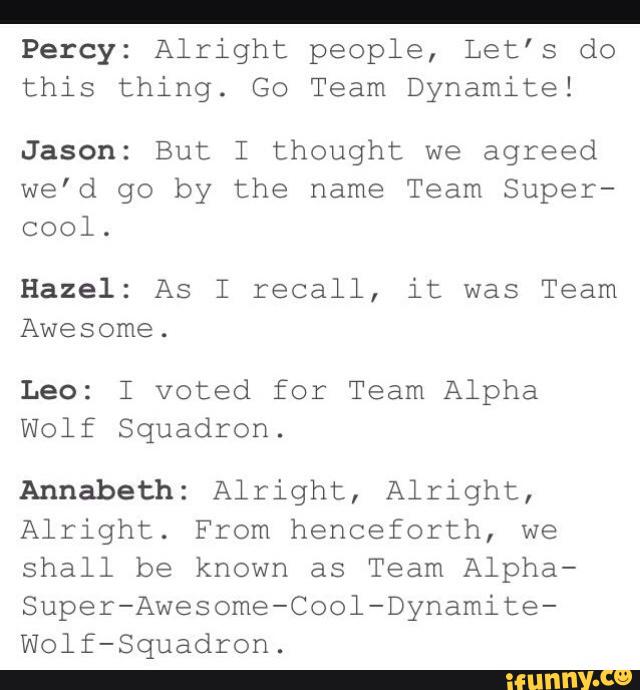 Team Super Cool Alpha Wolf Squadron