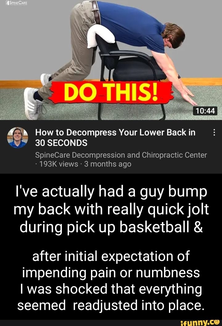 How to Your Lower Back in 30 SECONDS SpineCare
