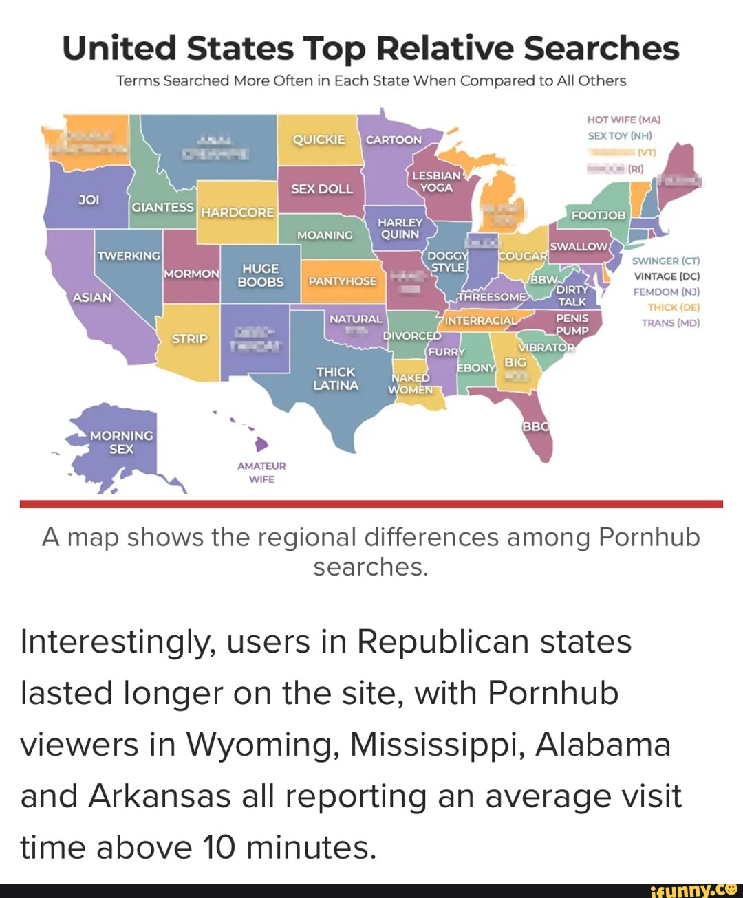 United States Top Relative Searches Terms Searched More Often in Each State When Compared to picture