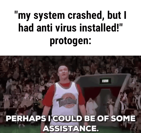Protogen Antivirus Meme