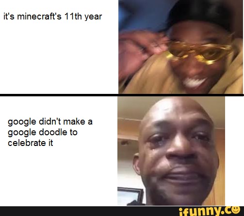 it's minecraft's 11th year
google didn't make a google doodle to celebrate it
